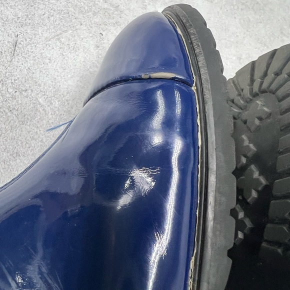 AOI sz 27 Age of Innocence navy blue glossy PU winter boots - Picture 9 of 14